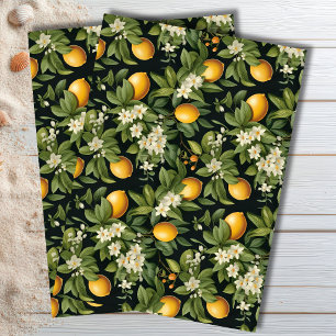  Mediterranean Lemon Botanical Tissue Paper