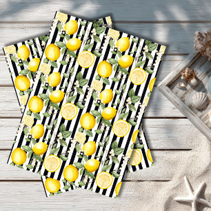  Mediterranean Lemon Botanical Tissue Paper