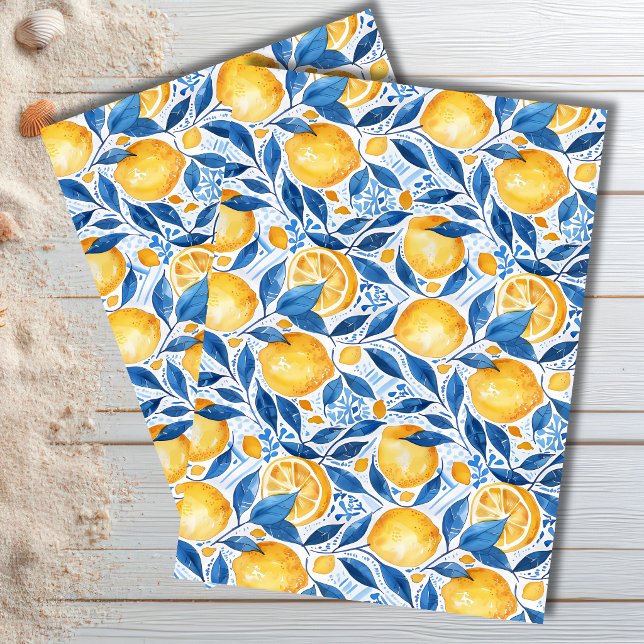  Mediterranean Lemon Botanical Tissue Paper (Creator Uploaded)
