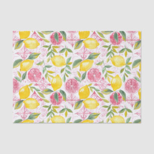 Mediterranean Lemon Botanical Tissue Paper
