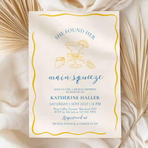 Mediterranean Lemon Bridal Shower Invitation