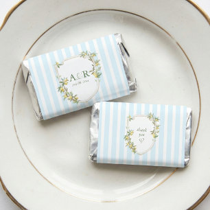 Mediterranean Lemon Coastal Wedding Hershey's Miniatures