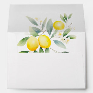 Mediterranean Lemon Floral Envelope