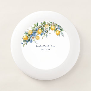Mediterranean Lemon Garden Wedding Reception Favor Wham-O Frisbee
