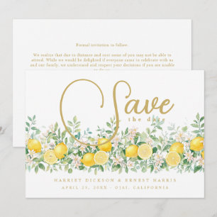Mediterranean Lemon Garland Wedding TLW26  Save The Date