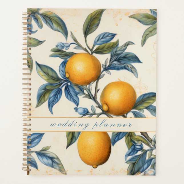 Mediterranean Lemon Grove Wedding Planner (Front)