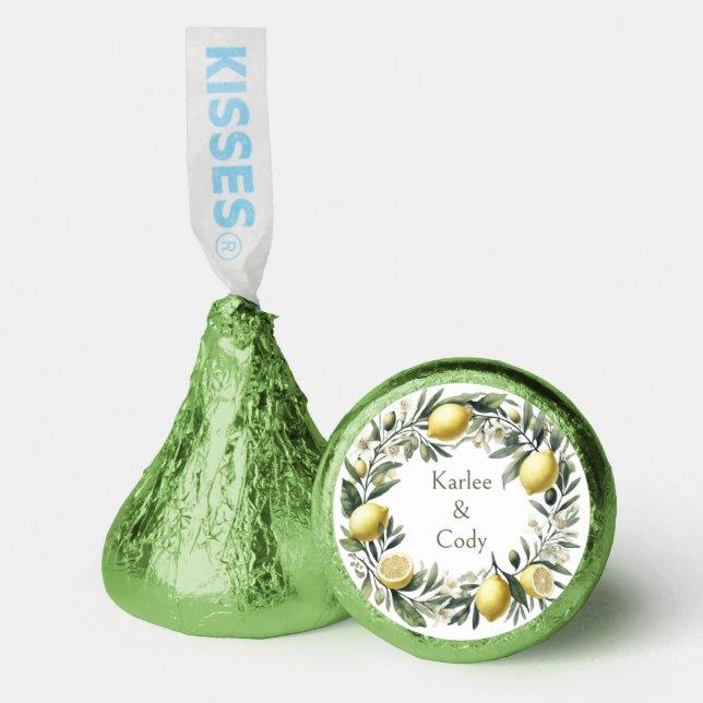 Mediterranean Lemon & Olive Hershey®'s Kisses® (Front)