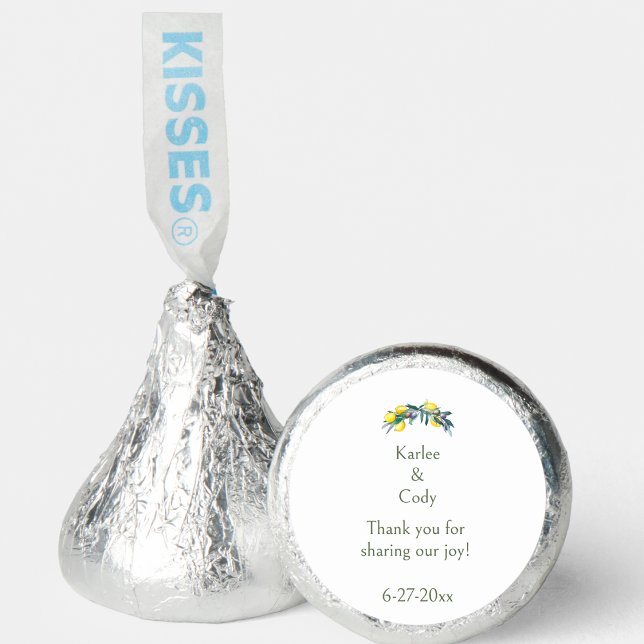 Mediterranean Lemon & Olive Mini Chocolate Wrapper Hershey®'s Kisses® (Creator Uploaded)