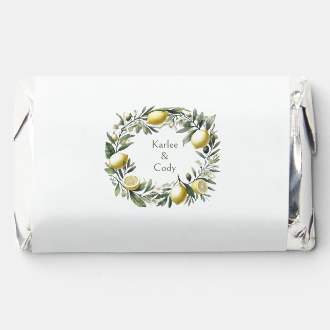 Mediterranean Lemon & Olive Mini Chocolate Wrapper Hershey's Miniatures (Creator Uploaded)