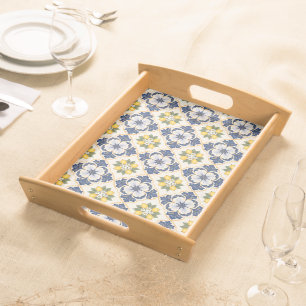 Mediterranean Lemon Tile Italian Talavera Serving Tray