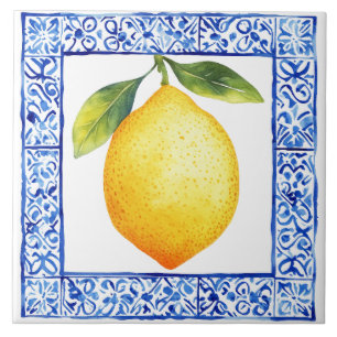 Mediterranean Lemon Tuscan Rustic Ceramic Tile