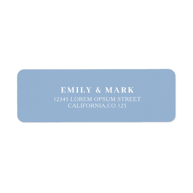 Mediterranean Lemon Wedding Return address Label (Front)