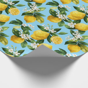 Mediterranean Lemon Wrapping Paper