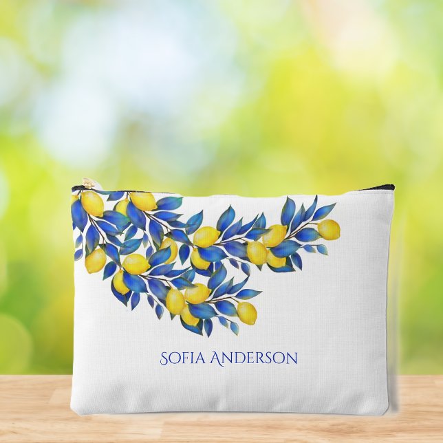 Mediterranean Lemons- Accessory Pouch (Mediterranean Lemons- Accessory Pouch)
