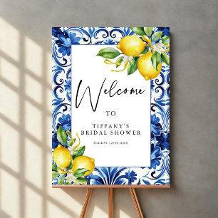 Mediterranean Lemons Bridal Shower Welcome Sign