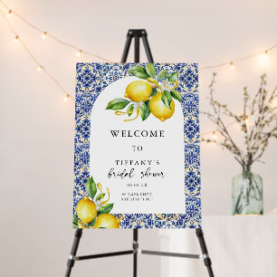 Mediterranean Lemons Bridal Shower Welcome Sign
