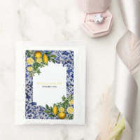 Mediterranean Lemons Portuguese Tiles Wedding