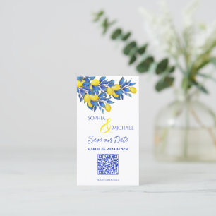 Mediterranean-Lemons-Save the Date-QR code- Business Card