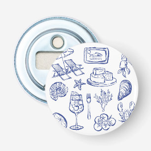  Mediterranean Life Outline Bottle Opener