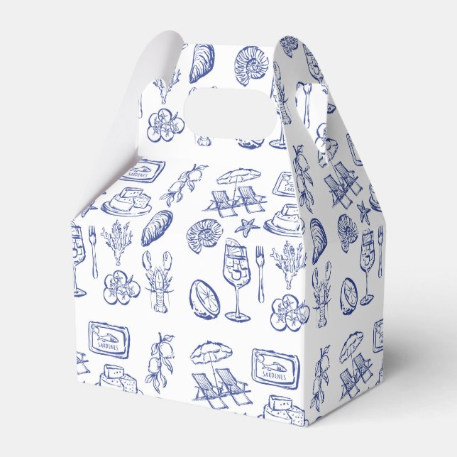  Mediterranean Life Outline Favor Boxes (Front Side)