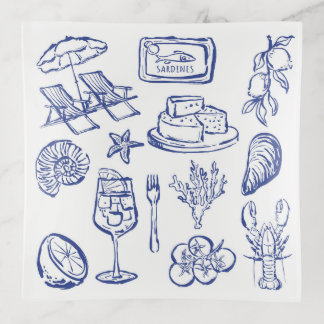 Mediterranean Life Outline Trinket Tray