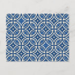Mediterranean Lotus Tile Pattern - The White Lotus Postcard