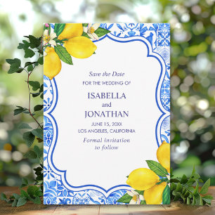 Mediterranean Love: A Wedding Celebration Save The Date