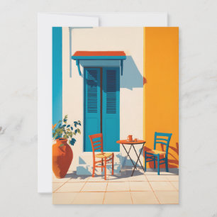 Mediterranean Morning Terrace Bliss Card