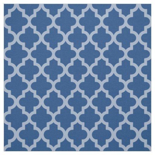 Mediterranean Moroccan Moods Quatrefoil Fabric