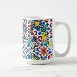 Mediterranean,Moroccan,mosaic,lemon art Coffee Mug