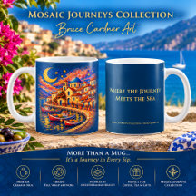 Mediterranean Mosaic Fishing Village