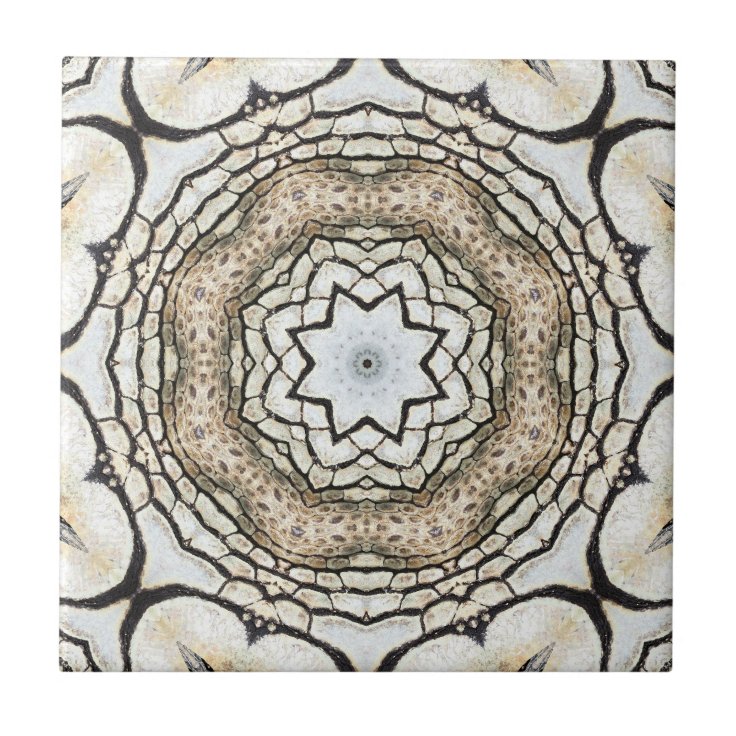 Mediterranean Mosaic Nature Inspired Ceramic Tile | Zazzle