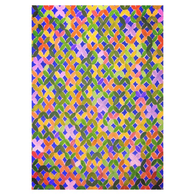 Mediterranean Mosaic Tablecloth (Front)