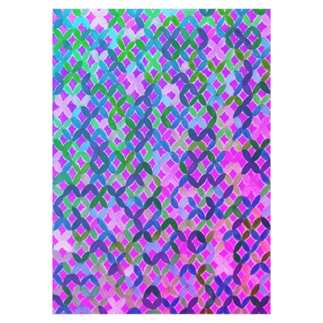 Mediterranean Mosaic Tablecloth (Front)