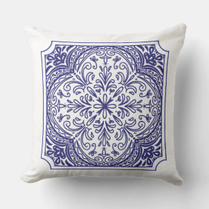 Mediterranean Mosaic Throw Pillow