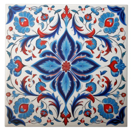 mediterranean motif ceramic tile