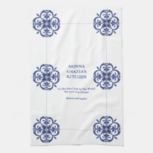 Mediterranean Nonna's Family Recipe Kitchen Towel