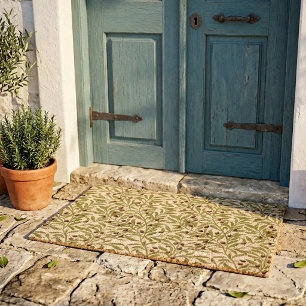 Mediterranean Olive Branch Botanical Door Mat