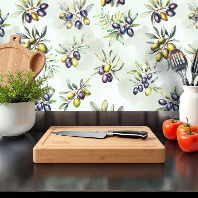 Mediterranean Olive Grove Watercolor Wallpaper (Creator Uploaded)