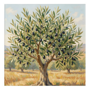 Mediterranean Olive Tree Landscape Acrylic Print