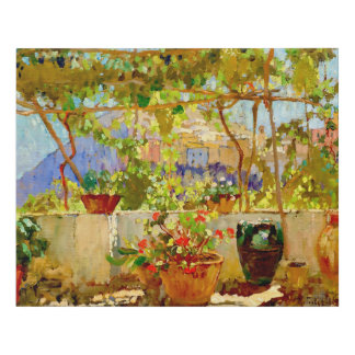 Mediterranean Pergola by Konstantin Gorbatov Faux Canvas Print