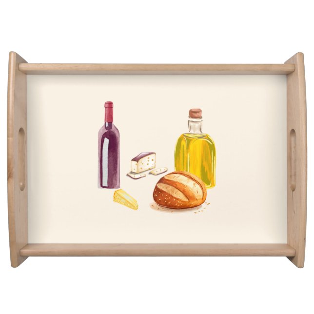 Mediterranean Picnic Serving Tray (Front)