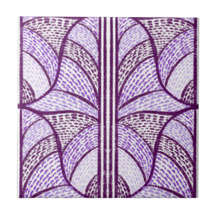 Mediterranean Purple Mosaic Pattern Ceramic Tile