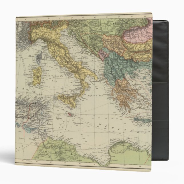 Mediterranean Sea 3 Ring Binder (Front/Inside)