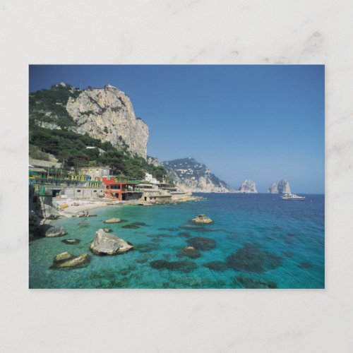 Mediterranean Sea Coast Beach of Italy Postcard