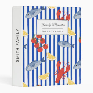 Mediterranean Seafood Market Pattern (2) Mini Binder