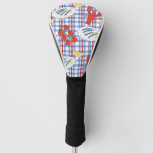 Mediterranean Seafood Market Pattern (3) Golf Head Cover