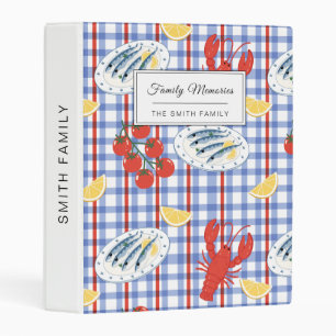 Mediterranean Seafood Market Pattern (3) Mini Binder