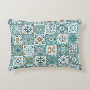 Mediterranean seamless pattern from Moroccan tiles Accent Pillow