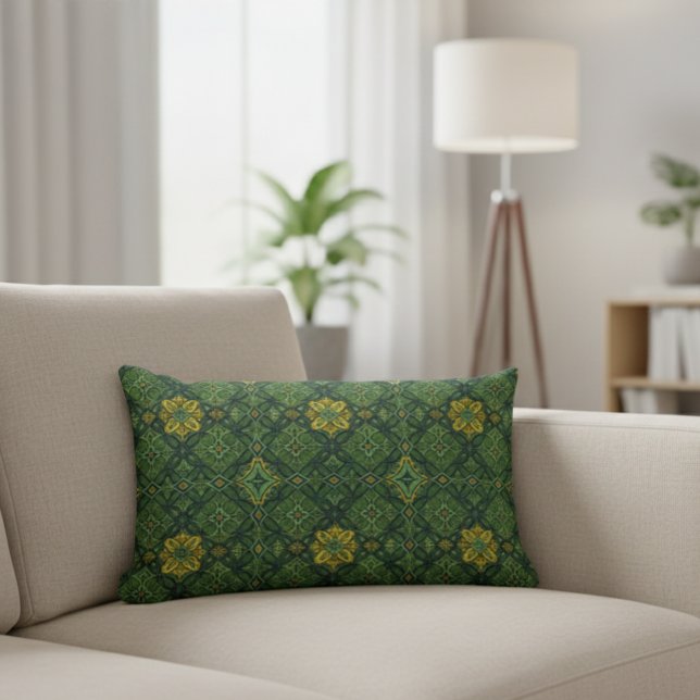 Mediterranean Style Decorative Cushion - Green (Creator Uploaded)